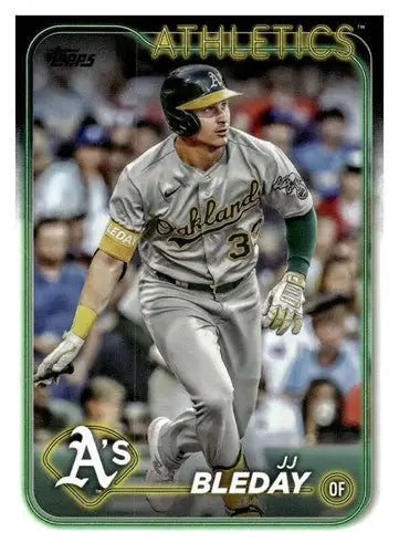 2024 Topps JJ Bleday baseball card with original gloss NM-MT Athletics image