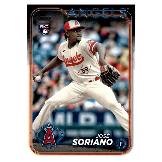 2024 Topps #15 Jose Soriano NM-MT RC Rookie Los Angeles Angels Baseball Card - Baseball Card Single