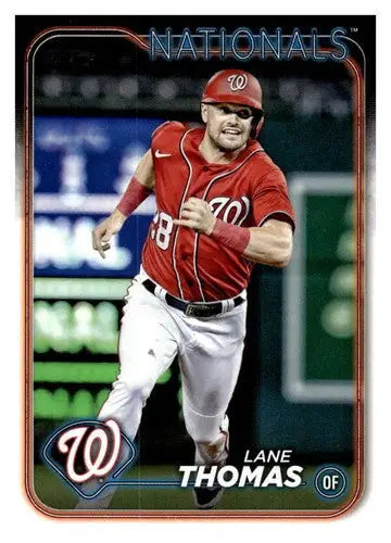 Lane Thomas baseball card with original gloss in NM-MT condition from 2024 Topps