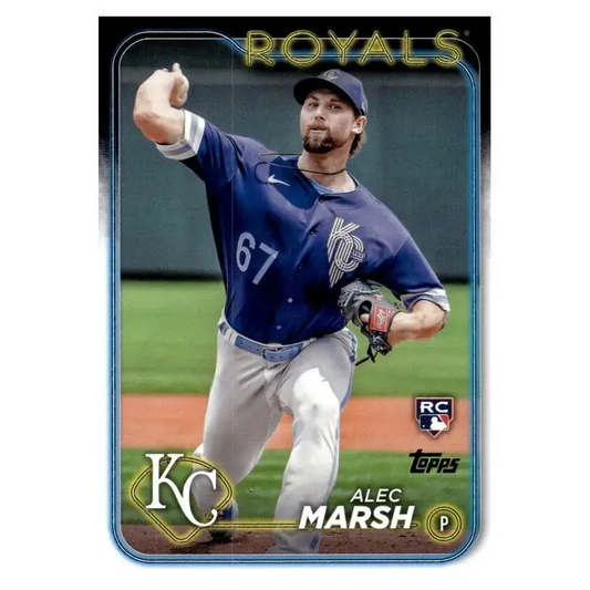 2024 Topps #163 Alec Marsh NM-MT RC Rookie Kansas City Royals Baseball Card - Baseball Card Single