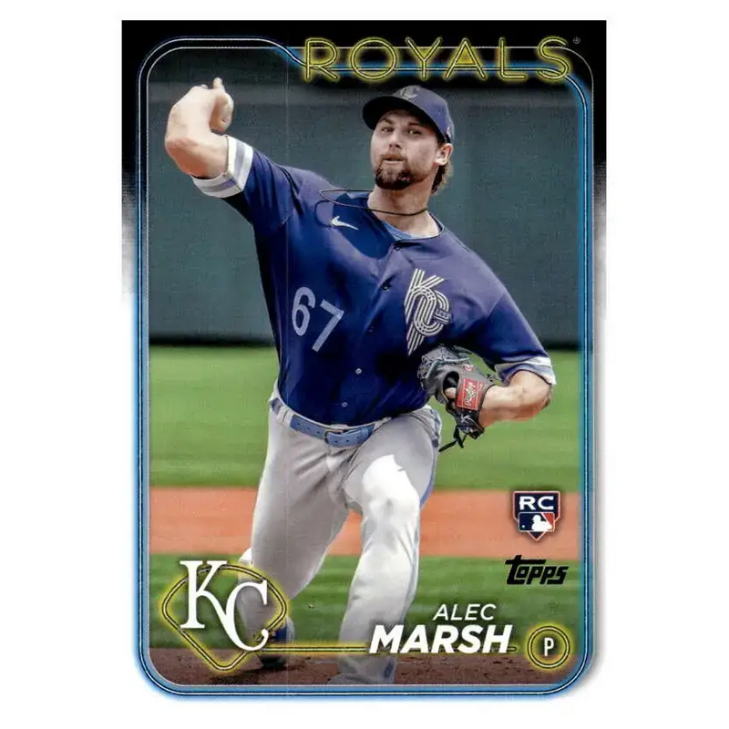 2024 Topps #163 Alec Marsh NM-MT RC Rookie Kansas City Royals Baseball Card - Baseball Card Single