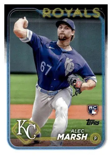 Alec Marsh rookie Royals baseball card with original gloss from 2024 Topps #163