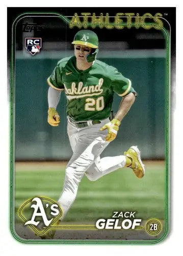 2024 Topps #166 Zack Gelof NM-MT RC Rookie Athletics ID:71159 - Baseball Card Single