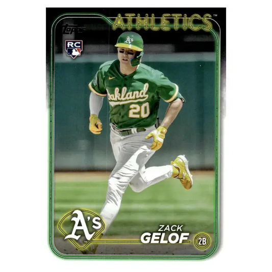 2024 Topps #166 Zack Gelof NM-MT RC Rookie Oakland Athletics Baseball Card - Baseball Card Single