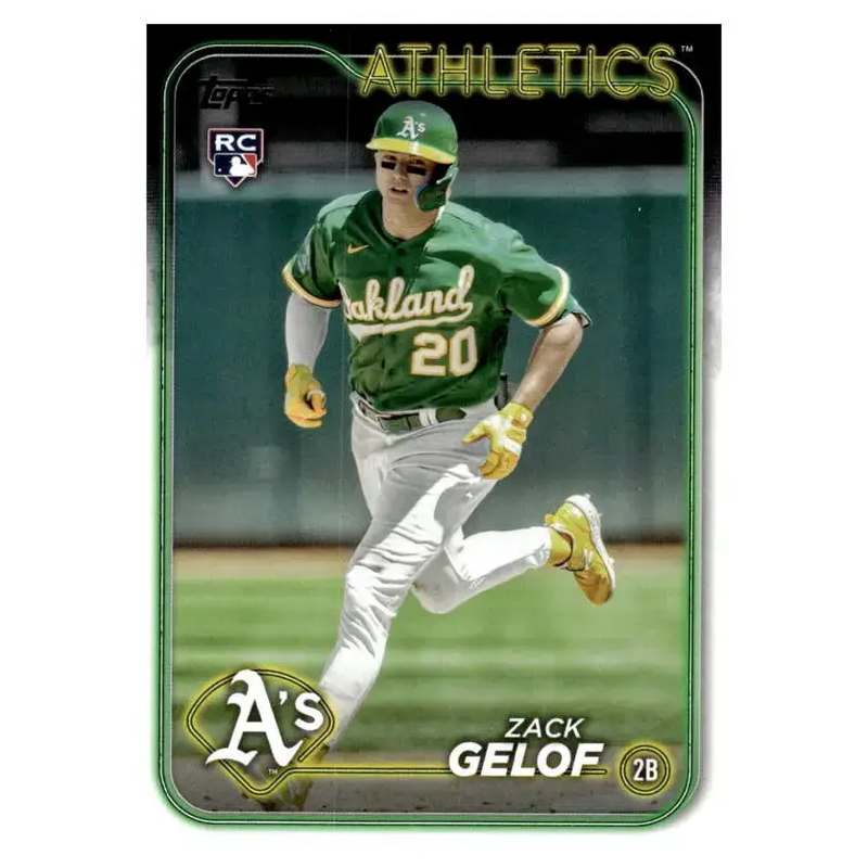 2024 Topps #166 Zack Gelof NM-MT RC Rookie Oakland Athletics Baseball Card - Baseball Card Single