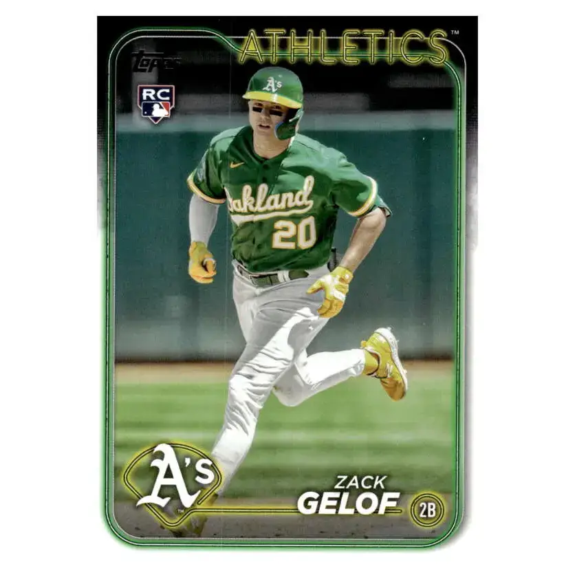 2024 Topps #166 Zack Gelof NM-MT RC Rookie Oakland Athletics Baseball Card - Baseball Card Single