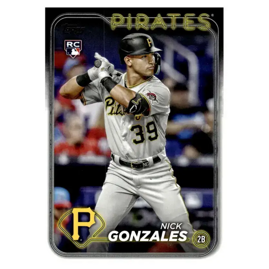2024 Topps #168 Nick Gonzales NM-MT RC Rookie Pittsburgh Pirates Baseball Card - Baseball Card Single