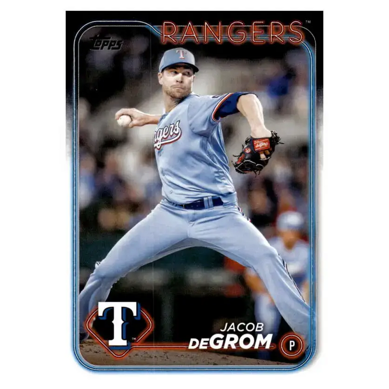 2024 Topps #171 Jacob deGrom NM-MT Texas Rangers Baseball Card - Baseball Card Single