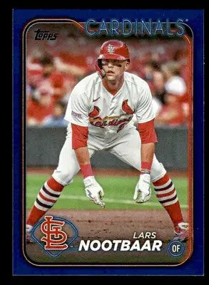 2024 Topps #18 Lars Nootbaar Royal Blue - Baseball Card Single