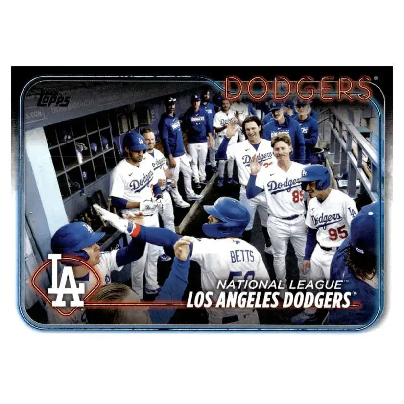 2024 Topps #183 Los Angeles Dodgers NM-MT Los Angeles Dodgers Baseball Card - Baseball Card Single