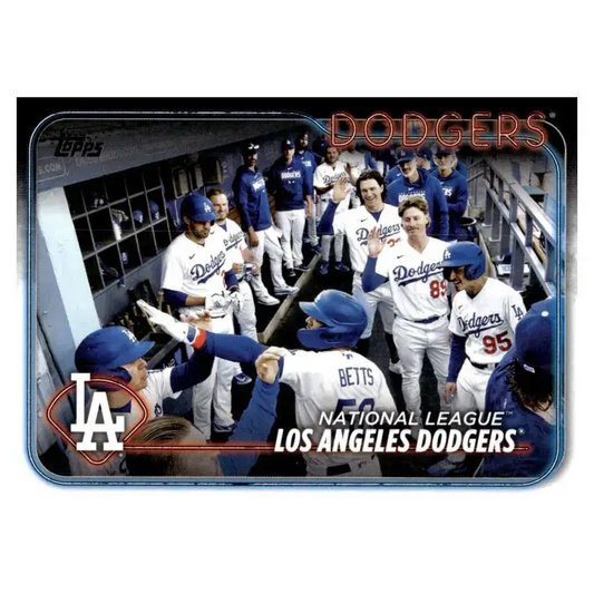 2024 Topps #183 Los Angeles Dodgers NM-MT Los Angeles Dodgers Baseball Card - Baseball Card Single