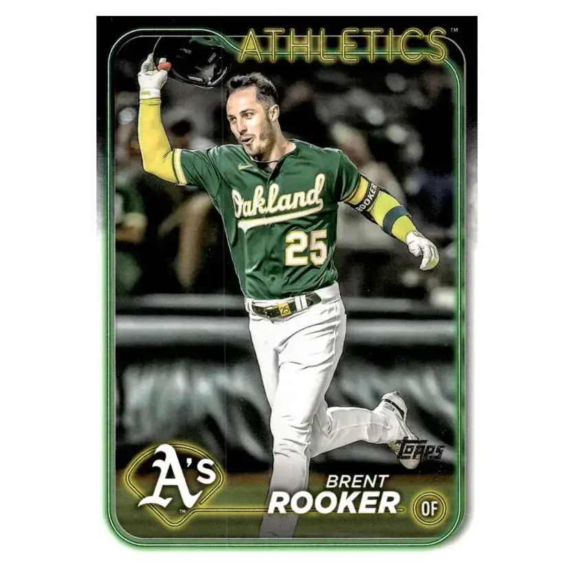 2024 Topps #186 Brent Rooker NM-MT Oakland Athletics Baseball Card - Baseball Card Single