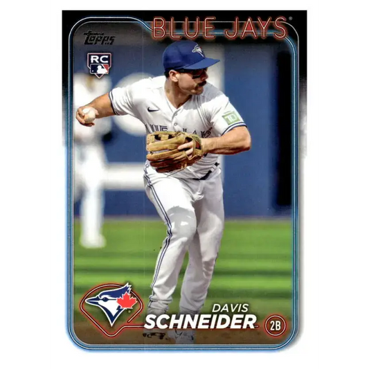 2024 Topps #189 Davis Schneider NM-MT RC Rookie Toronto Blue Jays Baseball Card - Baseball Card Single