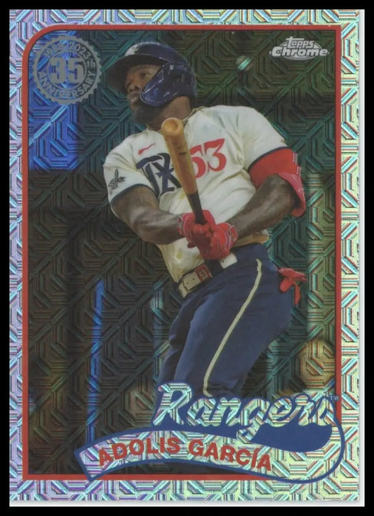 2024 Topps - 1989 35th Anniversary Chrome Adolis García T89C-55 Baseball NM - Baseball Card Single