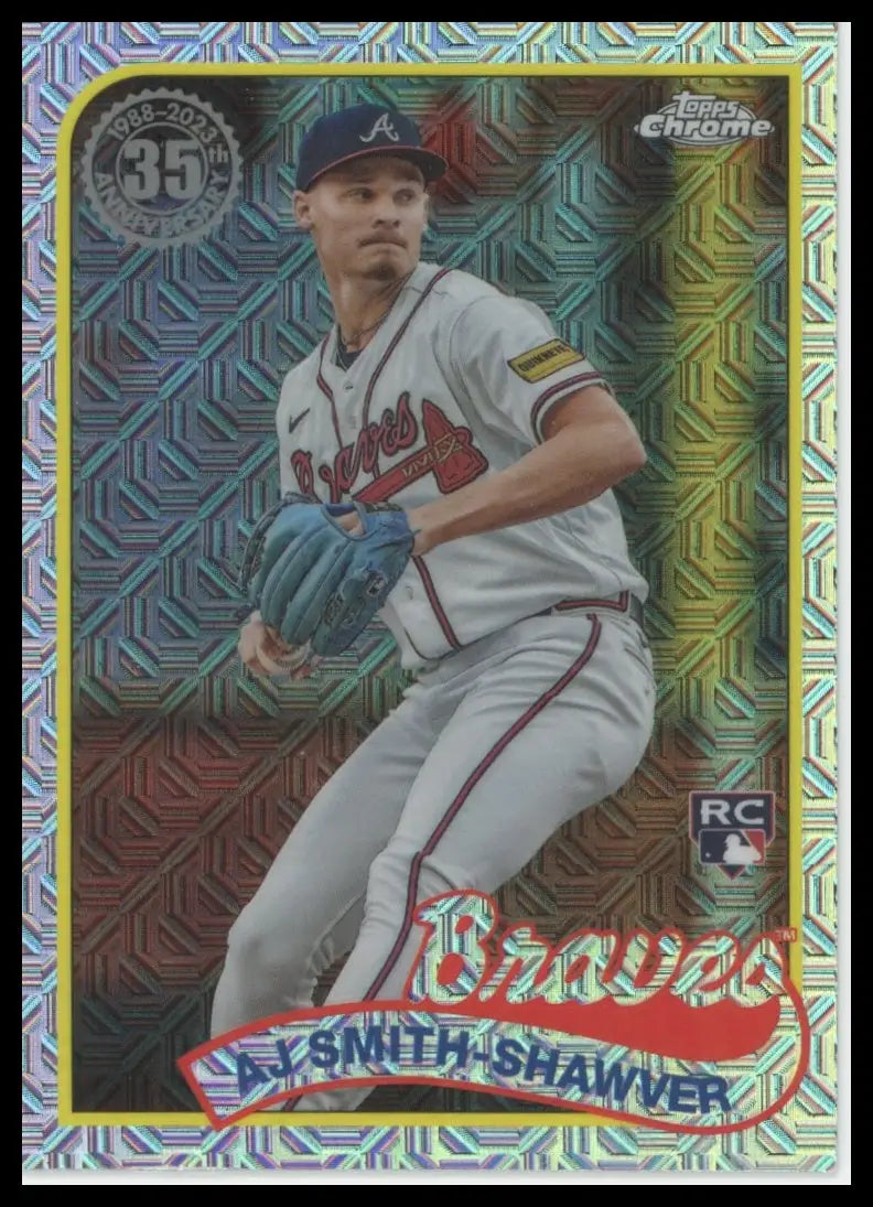 2024 Topps - 1989 35th Anniversary Chrome AJ Smith-Shawver T89C-66 Braves NM - Baseball Card Single