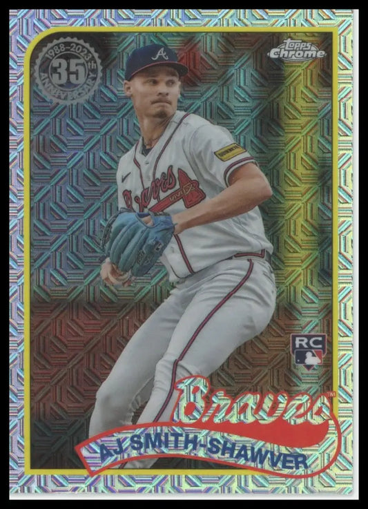 2024 Topps - 1989 35th Anniversary Chrome AJ Smith-Shawver T89C-66 Braves NM - Baseball Card Single