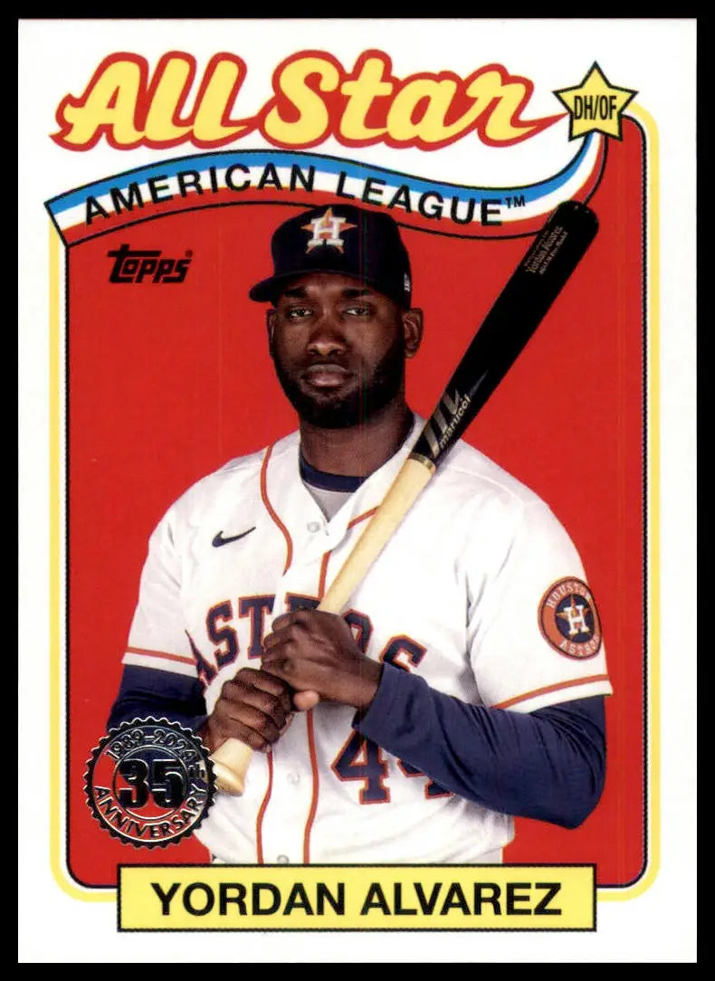 2024 Topps - 1989 Topps Baseball 35th Anniversary All-Stars Complete Your Set - 89ASB-46 Yordan Alvarez - Baseball Card