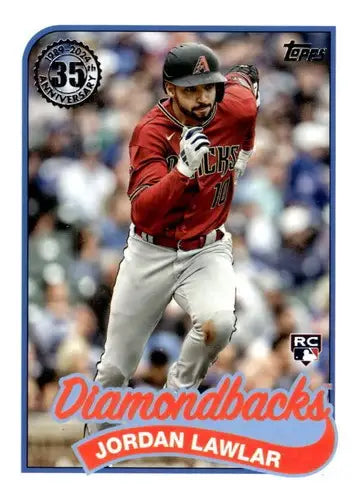 Original gloss 2024 Topps 1989 Baseball Jordan Lawlar rookie card 89B-1
