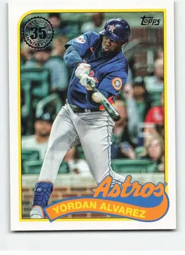 2024 Topps 1989 Baseball #89B-36 Yordan Alvarez NM-MT Astros ID:68178 - Baseball Card Single
