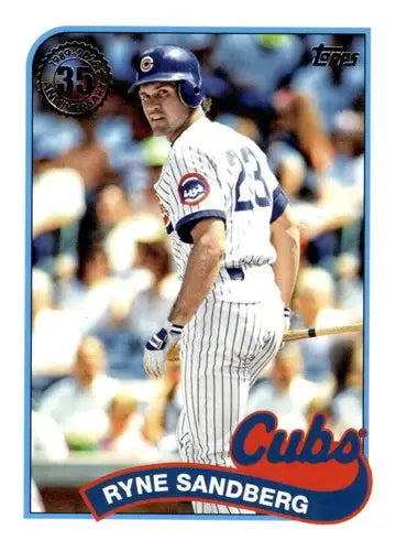 Original gloss Ryne Sandberg baseball card 89B-49 Ryne Sandberg NM-MT Cubs for collection