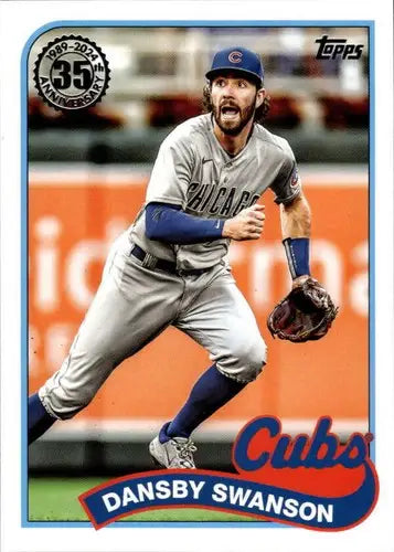 2024 Topps 1989 Baseball Dansby Swanson card with original gloss 89b2-17 Dansby Swanson