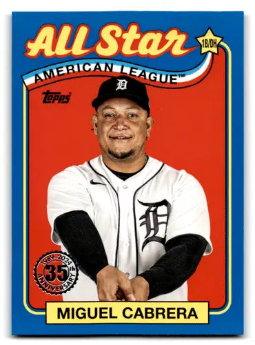 2024 Topps 1989 Baseball All-Star Blue #89ASB-30 Miguel Cabrera NM-MT T ID:71260 - Baseball Card Single