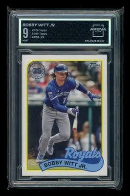 2024 Topps 1989 Topps Bobby Witt Jr. #89B-59 Baseball Arena Club 9 - Baseball Card Single