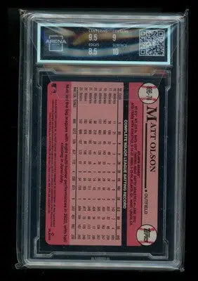 2024 Topps 1989 Topps Matt Olson #89B-74 Silver Pack Arena Club 9 - Baseball Card Single