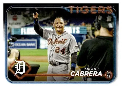 2024 Topps #201 Miguel Cabrera NM-MT Tigers ID:71170 - Baseball Card Single