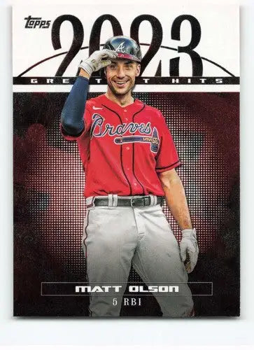 Original gloss 2024 Topps Greatest Hits Matt Olson baseball card Braves ID 71073