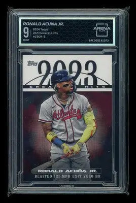 2024 Topps 2023 Greatest Hits Ronald Acuña Jr. #23GH-8 Baseball Arena Club 9 - Baseball Card Single