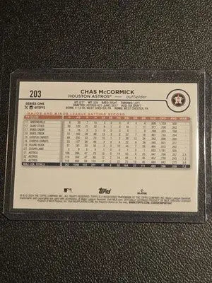 2024 Topps #203 Chas McCormick Holiday - Baseball Card Single