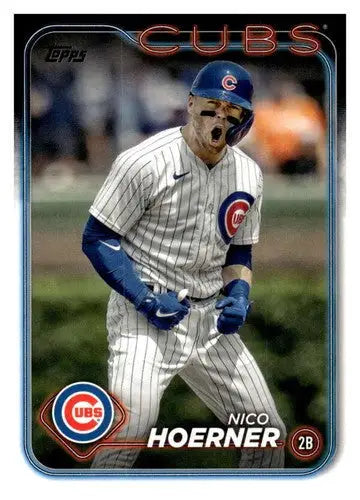 Original gloss Nico Hoerner baseball card 2024 Topps Cubs ID:71172 Simply Sandoval
