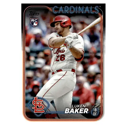 2024 Topps #207 Luken Baker NM-MT RC Rookie St. Louis Cardinals Baseball Card - Baseball Card Single