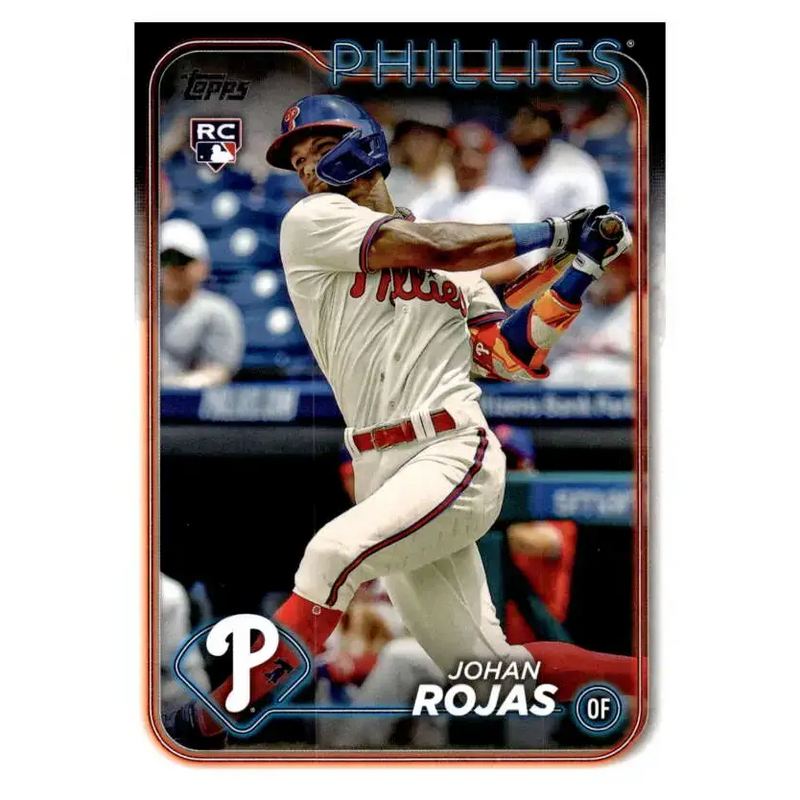 2024 Topps #209 Johan Rojas NM-MT RC Rookie Philadelphia Phillies Baseball Card - Baseball Card Single