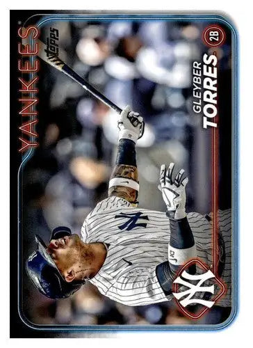 Gleyber Torres baseball card with original gloss, Gleyber Torres NM-MT Yankees 2024 Topps