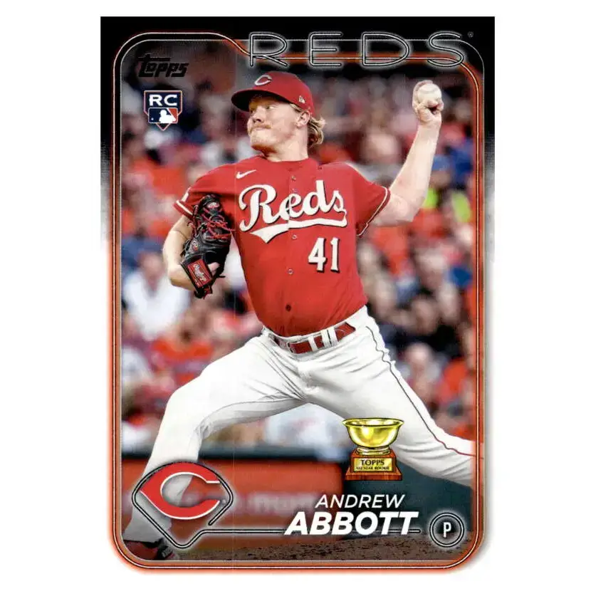 2024 Topps #214 Andrew Abbott NM-MT RC Rookie Cincinnati Reds Baseball Card - Baseball Card Single