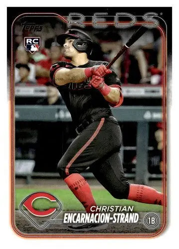 2024 Topps Baseball Card featuring Christian Encarnacion-Stra rookie reds NM-MT RC