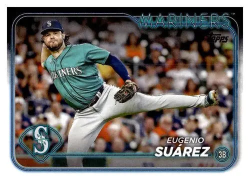 Eugenio Suarez baseball card 2024 Topps #231 with original gloss NM-MT Mariners ID 68338