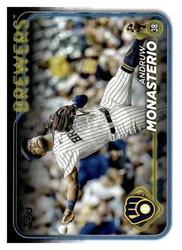 Original gloss andruw monasterio NM-MT baseball card from 2024 Topps #240