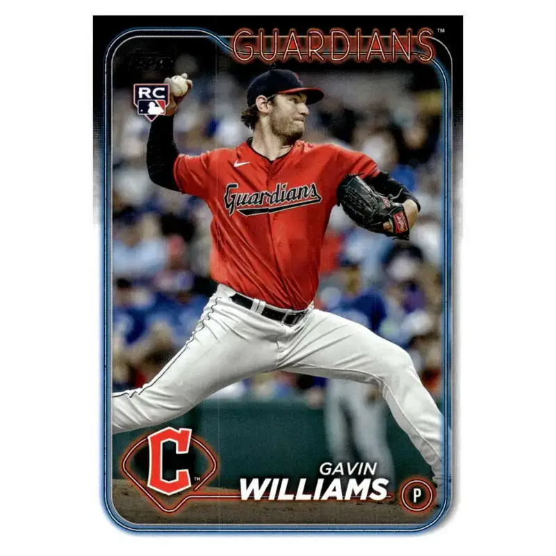 2024 Topps #242 Gavin Williams NM-MT RC Rookie Cleveland Guardians Baseball Card - Baseball Card Single