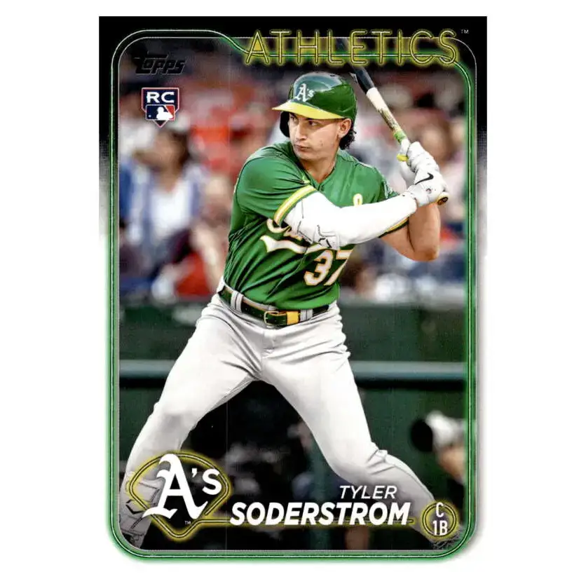 2024 Topps #244 Tyler Soderstrom NM-MT RC Rookie Oakland Athletics Baseball Card - Baseball Card Single