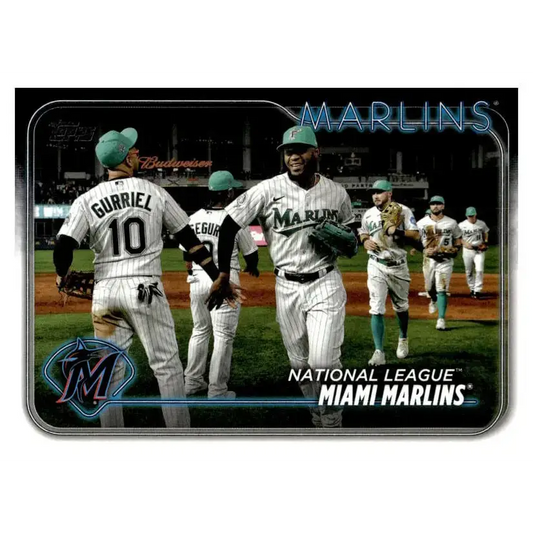 2024 Topps #252 Miami Marlins NM-MT Miami Marlins Baseball Card - Baseball Card Single