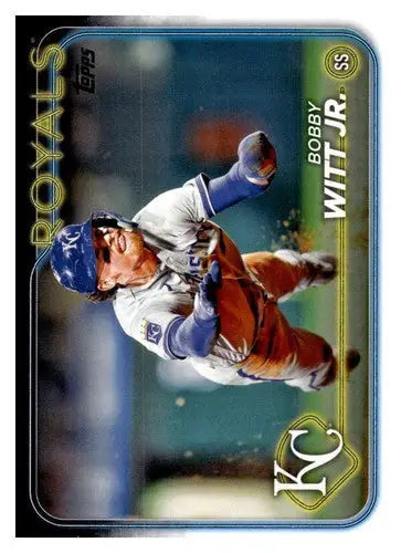 2024 Topps Bobby Witt Jr. baseball card with original gloss Royals ID 73943