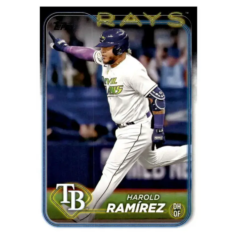 2024 Topps #256 Harold Ramirez NM-MT Tampa Bay Rays Baseball Card - Baseball Card Single