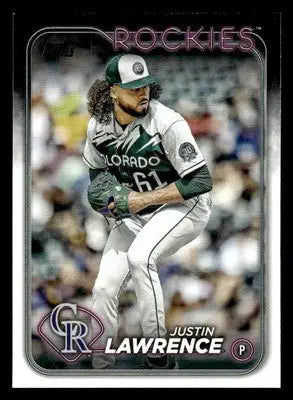 2024 Topps #259 Justin Lawrence - Baseball Card Single