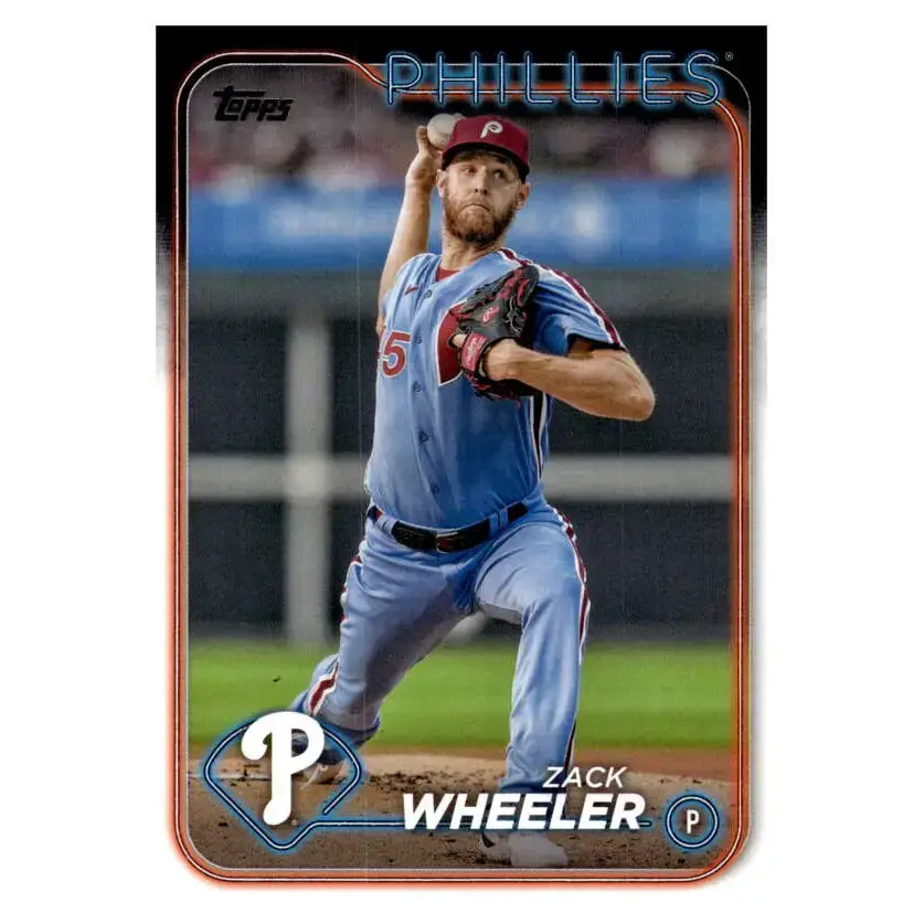 2024 Topps #262 Zack Wheeler NM-MT Philadelphia Phillies Baseball Card - Baseball Card Single