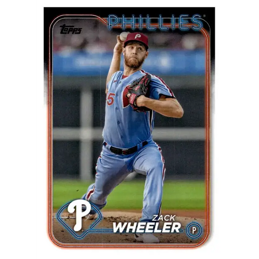2024 Topps #262 Zack Wheeler NM-MT Philadelphia Phillies Baseball Card - Baseball Card Single