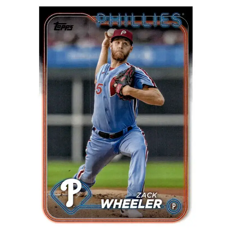 2024 Topps #262 Zack Wheeler NM-MT Philadelphia Phillies Baseball Card - Baseball Card Single