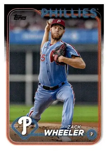 2024 Topps #262 Zack Wheeler NM-MT Phillies ID:68350 - Baseball Card Single